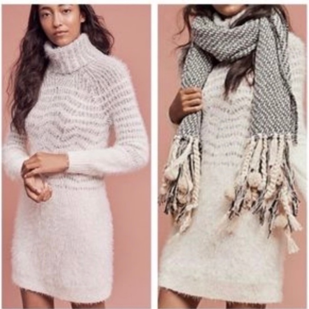 Anthropologie Sleeping on Snow Sweater Dress | Petite XS
